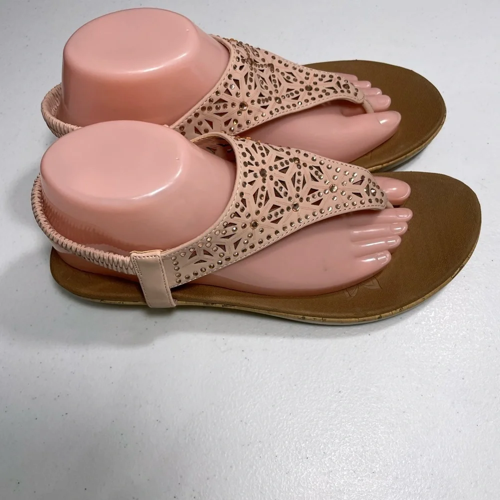 Womens Skechers Luxe Foam Elegant Pink Sandals Size 9 SB-